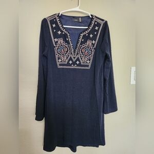 Anthropologie THML Embroidered Boho Dress Size Small